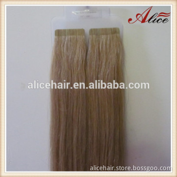 Cheap grade 5a double drawn remy tape hair extension 100% human hair
